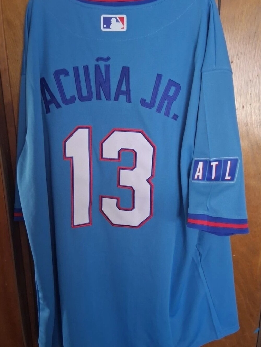 Mystery Sports Card With Ronald Acuna Jr Atlanta Braves Xl Jersey